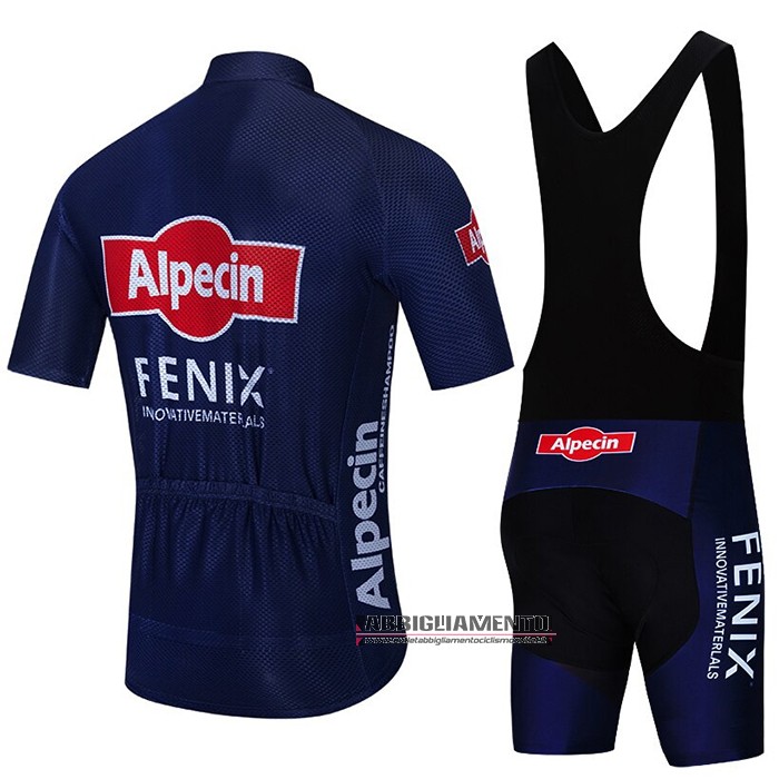 Abbigliamento Alpecin Fenix 2021 Manica Corta e Pantaloncino Con Bretelle Scuro Blu - Clicca l'immagine per chiudere